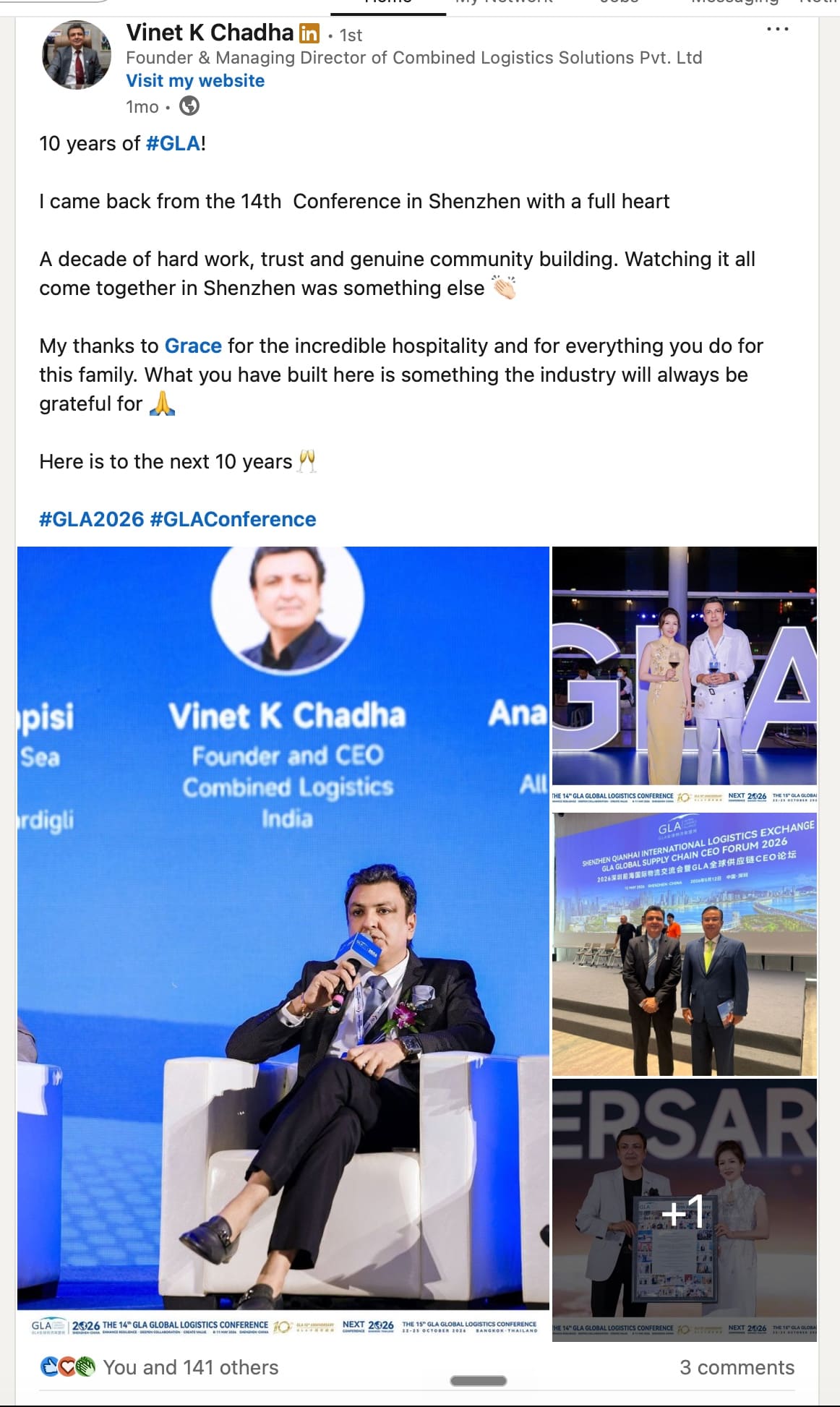 LinkedIn post by Vinet K Chadha