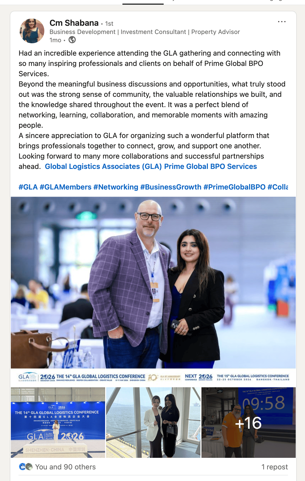LinkedIn post by Cm Shabana